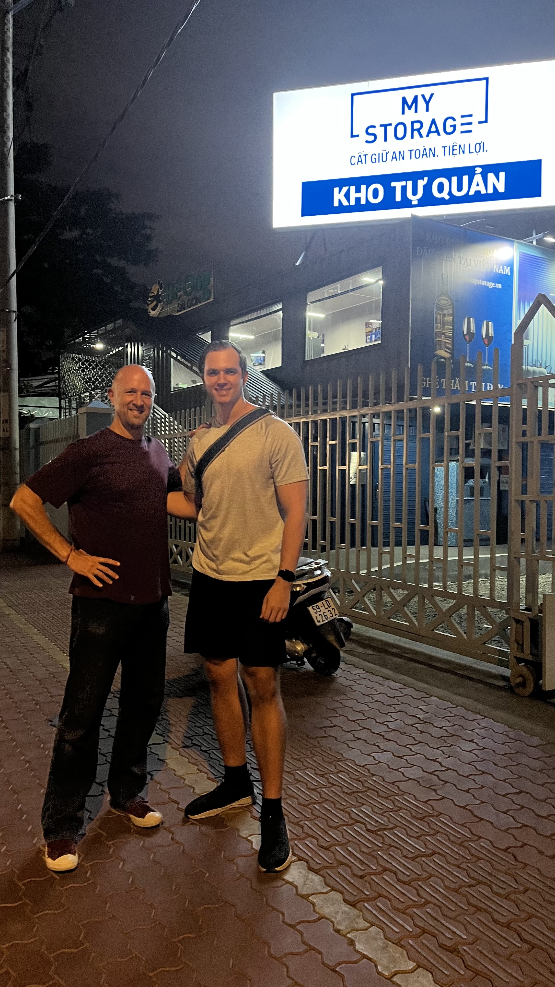 Aric and I at his facility in HCMC